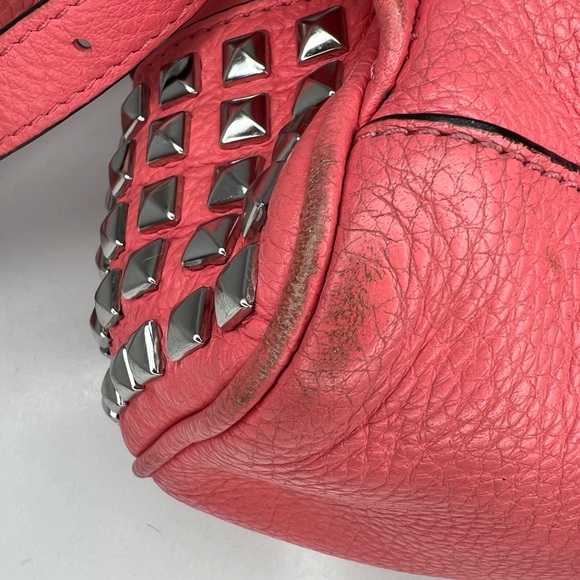 Michael Kors Rhea Backpack Studded Leather Coral Pink Grapefruit 30S5SEZB5L - Picture 16 of 16